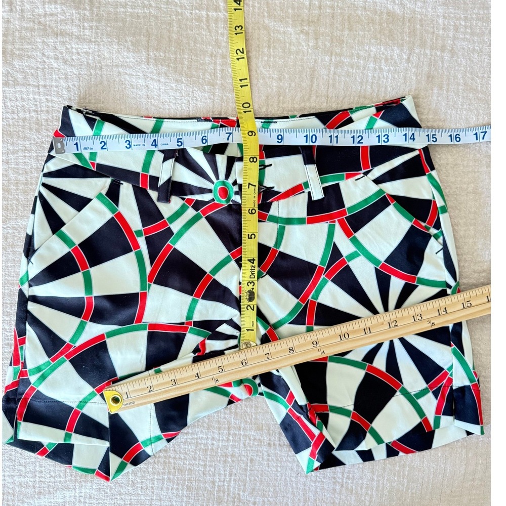Rare Loudmouth Golf "Bull & Cork" Dartboard Print Shorts Size 0 - Picture 6 of 11